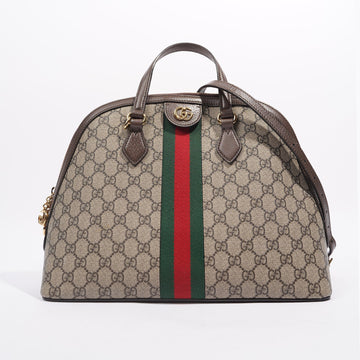 Gucci Womens Ophidia GG Bag Brown / Supreme Canvas