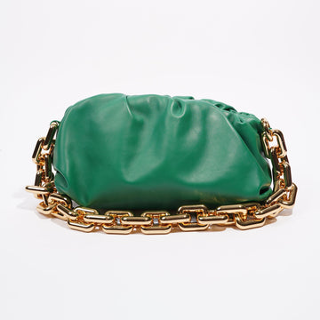 Bottega Veneta Womens Chain Pouch Green