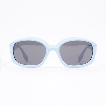 Burberry Womens Round Sunglasses Blue Acetate 135