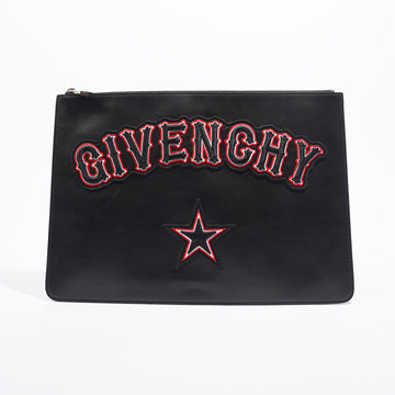 Givenchy Womens Iconic Print Pouch Black