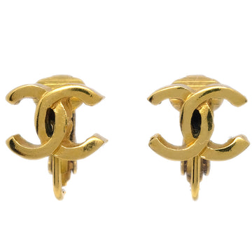 CHANEL Mini CC Earrings Clip-On Gold 233 140324