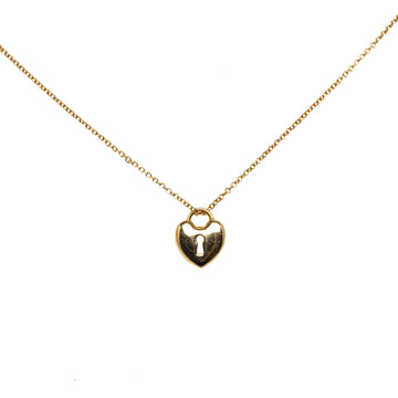 Tiffany 18K Heart Cadena Pendant Necklace