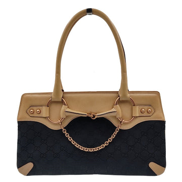 GUCCI Gucci Gucci Horsebit Chain shoulder bag in canvas and leather