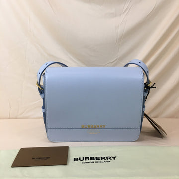 Burberry Pale Blue Leather Small Grace Bag Sku# 69516
