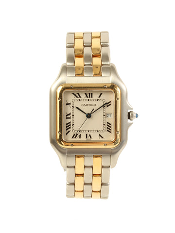 CARTIER Panthere Lm 2Row Silver/Gold