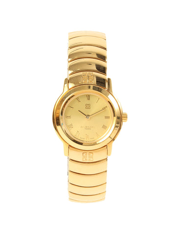 GIVENCHY Round Logo Face Watch Gold