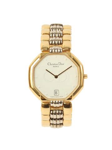 DIOR Octagon Face Watch Gold/Silver