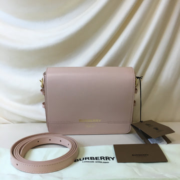 Burberry Pink Leather Small Grace Bag Sku# 69121