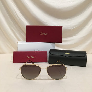 *Brand New* Cartier Brown Gold Sunglasses Sku# D86B63K