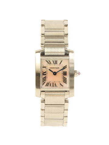 CARTIER Tank Francaise Sm Silver/Shell Pink
