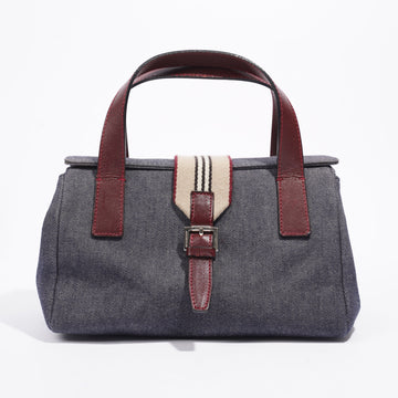 Burberry Handbag Grey Denim