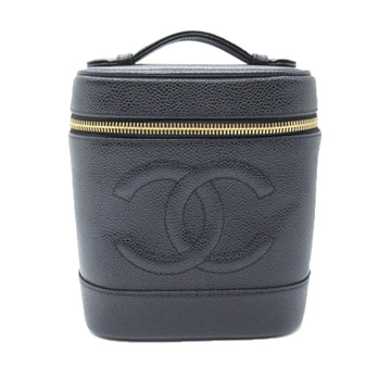 CHANEL CC Caviar Vanity Case Vanity Bag