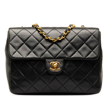 CHANEL Square Classic Quilted Lambskin Flap Crossbody Bag