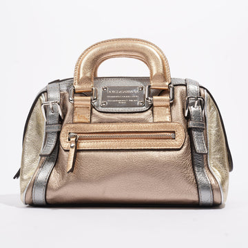Dolce and Gabbana Miss Easy Way Metallic Rose Gold / Silver / Gold Leather
