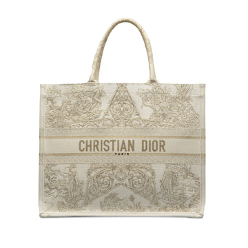 DIOR Large Around The World Stella Embroidered Book Tote Tote Bag