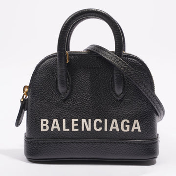 Balenciaga Top Ville Bag Black Leather XXS
