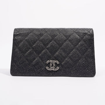 Chanel Bifold Wallet Black Leather