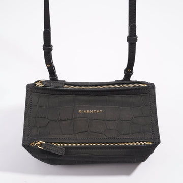 Givenchy Pandora Black Embossed Leather Mini