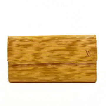 LOUIS VUITTON Louis Vuitton Louis Vuitton long wallet in yellow epi leather