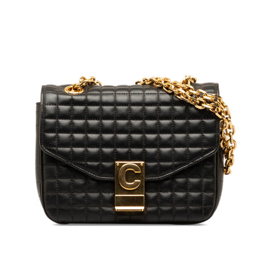 CELINE Small Quilted Calfskin C Bag