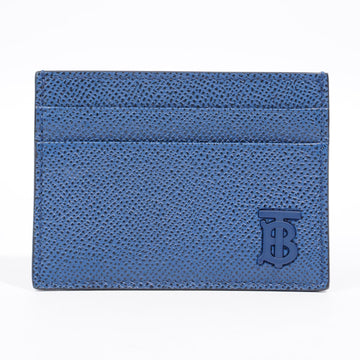 Burberry TB Card Holder Blue Grained Leather