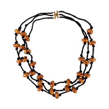 COLLECTION PRIVEE Collection Privee Rope and Bead Layered Necklace