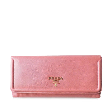PRADA Saffiano Leather Long Wallet Long Wallets