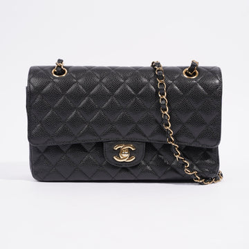 Chanel Classic Flap Black Caviar Leather Medium