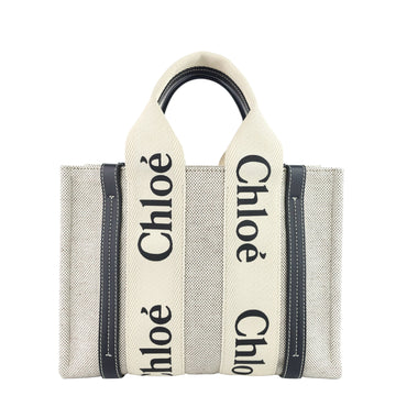 CHLOE Woody Small Cotton Canvas Tote Bag