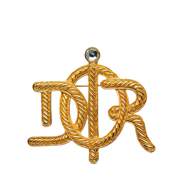 DIOR Insignia Gold Plated Brooch Costume Brooch