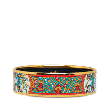 Hermes Wide Enamel Bangle Costume Bracelet