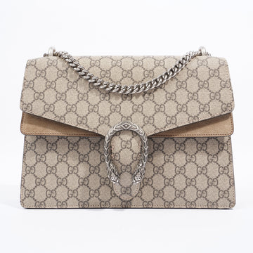 Gucci Dionysus Brown And Beige GG Supreme Coated Canvas Medium