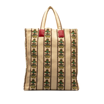 GUCCI Garden Store Floral Vertical Tote Tote Bag