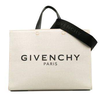 GIVENCHY Canvas Medium G-Tote Shopping Bag