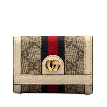 GUCCI GG Supreme Ophidia Small Wallet Small Wallets