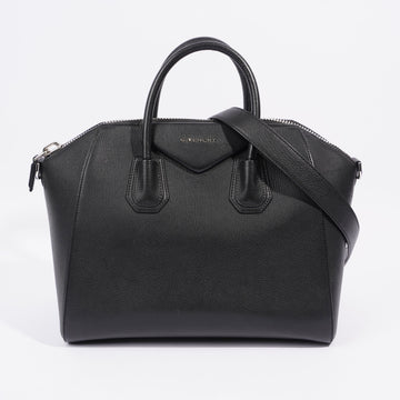 Givenchy Antigona Black Medium Black Grained Leather Medium