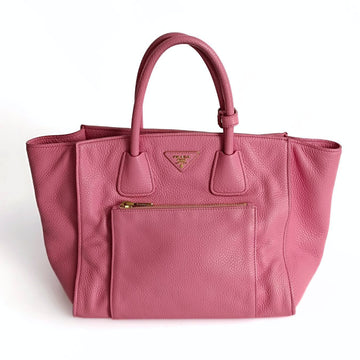 PRADA Prada Prada Shopper model handbag in pink leather