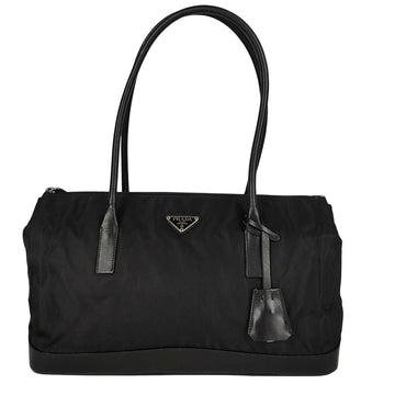 PRADA Prada Prada unisex shoulder bag in nylon and black leather