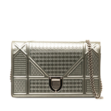 DIORBaby Patent Microcannage ama Wallet on Chain Crossbody Bag