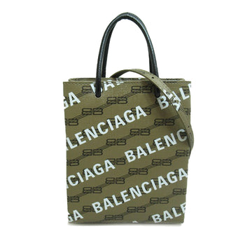 BALENCIAGA BB Monogram Logo Shopping Tote Satchel