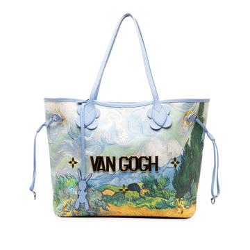 LOUIS VUITTON x Jeff Koons Masters Collection Van Gogh Neverfull MM Tote Bag