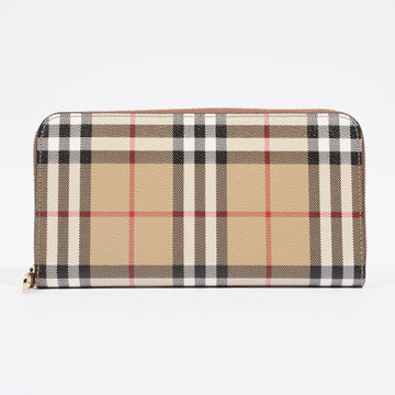 Burberry Ziparound Wallet Archive Beige Leather