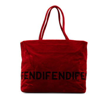 FENDI Velvet Logo Tote Tote Bag