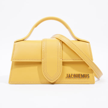 Jacquemus Le Bambino Dark Yellow Calfskin Leather