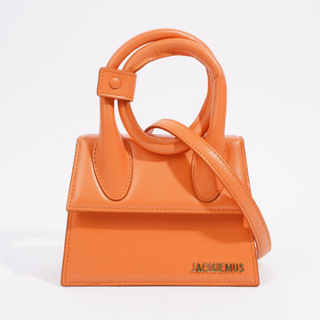 Jacquemus Le Chiquito Noeud Orange Leather