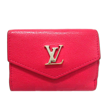 LOUIS VUITTON Leather Lockmini Wallet Small Wallets