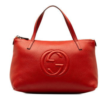 GUCCI Leather Soho Handbag