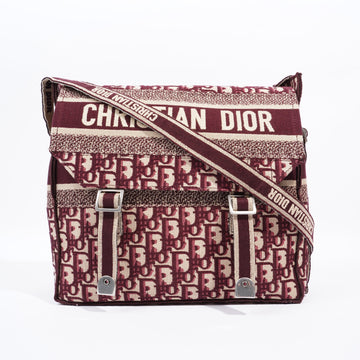 Christian Dior Diorcamp Messenger Burgundy Dior Oblique Canvas Medium