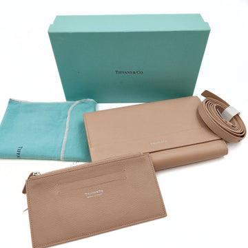 TIFFANY & CO. Tiffany & Co. Tiffany & Co. wallet with shoulder strap in beige leather