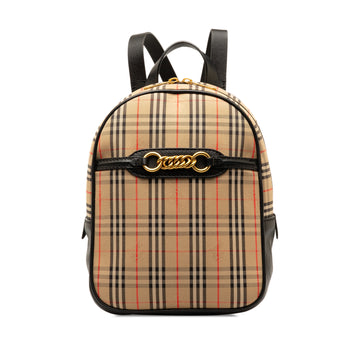 BURBERRY Haymarket Check Knight Link 1983 Backpack